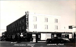 RPPC - Lamar, Colorado - Stay at the Maxwell House - 1940s