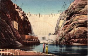 Union Pacific Railway Hoover Dam Nevada Lake Mead  Post Card PC1