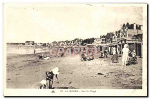 Old Postcard La Baule On The Beach