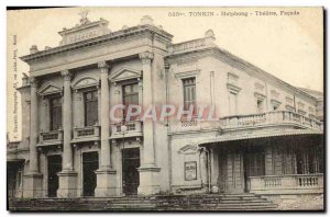 Postcard Haiphong Tonkin Old Theater Facade