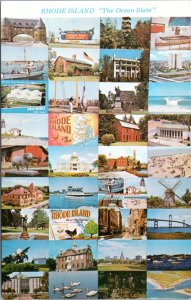 Postcard RI Rhode Island - The Ocean State - multiview