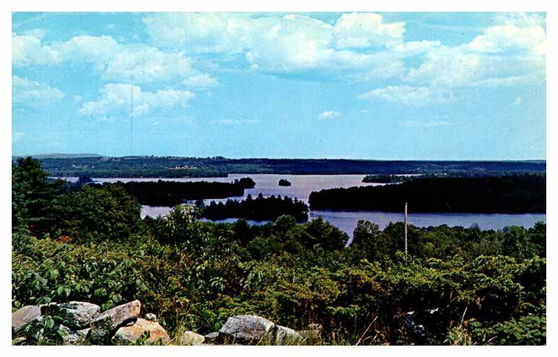 Postcard PANORAMIC SCENE Bunker Hill Maine ME AS2668