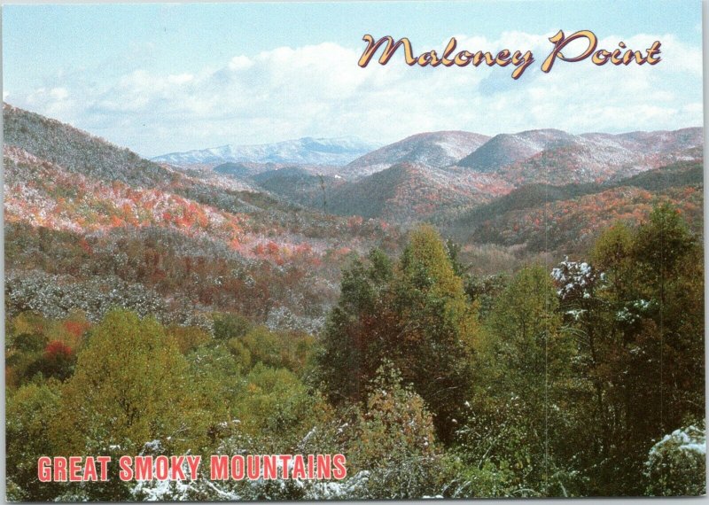 postcard NC Great Smoky Mountains - Maloney Point Overlook