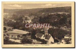 Old Postcard Lyons La Foret Vue Generale