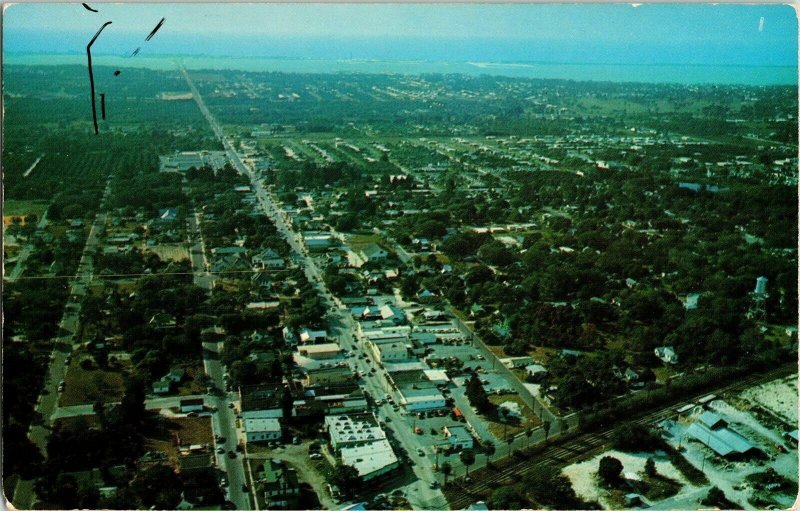 Air View Largo Florida Aerial Ted Lagerberg UP  Postcard VTG 