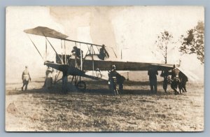 EARLY AVIATION GERMAN AEROPLANE ANTIQUE REAL PHOTO POSTCARD RPPC