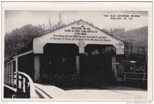 The Old Covered Bridge, Philippi, West Virginia, 1920-40s