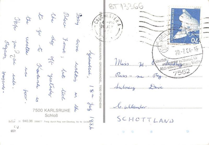 BT13366 Karlsruhe schloss         Germany