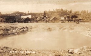 J36/ Pagosa Springs Colorado RPPC Postcard c1910 Hot Springs Buildings 30