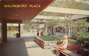 Willingboro Plaza Shopping Center New Jersey Postcard