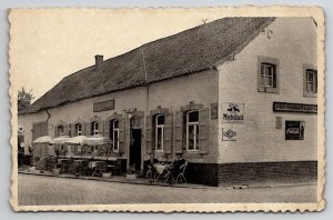 Van Brabant Netherlands Coloniale Cafe Coca-Cola Texaco Mobiloil Postcard I26