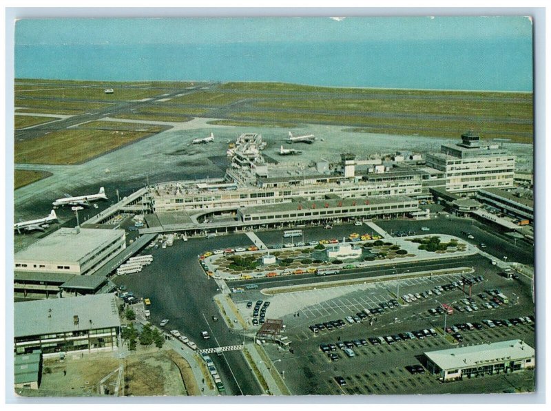 Tokyo Japan Postcard Tokyo International Air Port (Haneda) to Hong Kong 1969