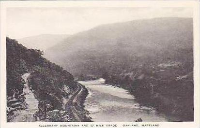 Maryland Oakland Alleghany Mountains and 17 Mile Grade Albertype