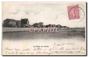 Old Postcard The beach Crotoy