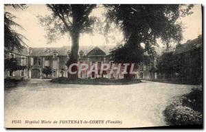 Old Postcard Mixed Hopital De Fontenay Le Comte