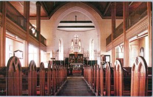 Inside St Johns Parish Church Barbados West Indies Postcard