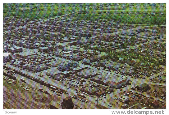 Aerial view of Dawson Creek,  B.C.,  Canada,   40-60s