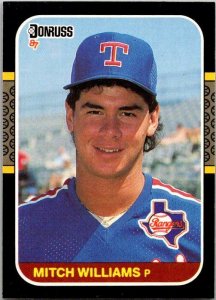 1987 Donruss Baseball Mitch Williams Texas Rangers sk20336