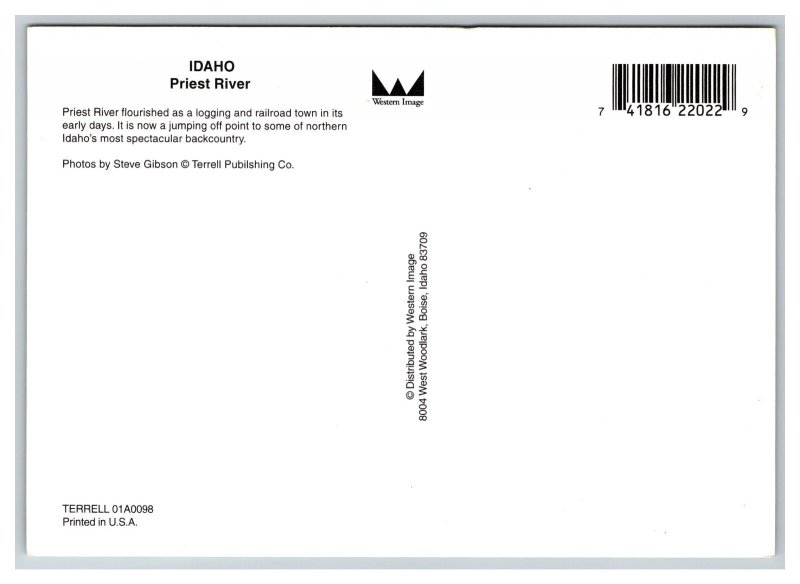 Priest River Idaho Postcard Continental Multi View