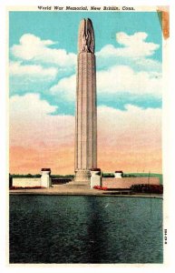 Postcard MONUMENT SCENE New Britain Connecticut CT AR9298