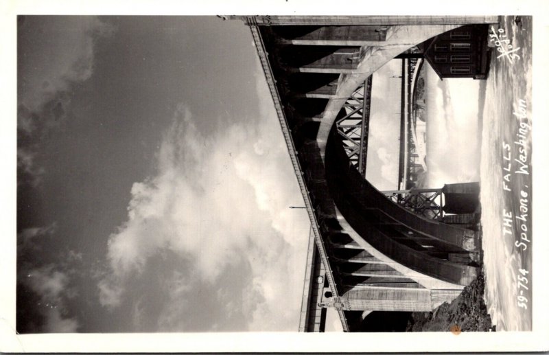 Washington Spokane The Falls Real Photo