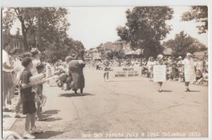 Ohio Real Photo RPPC Postcard Columbus 1992 DOO DAH PARADE Hillary Clinton 8