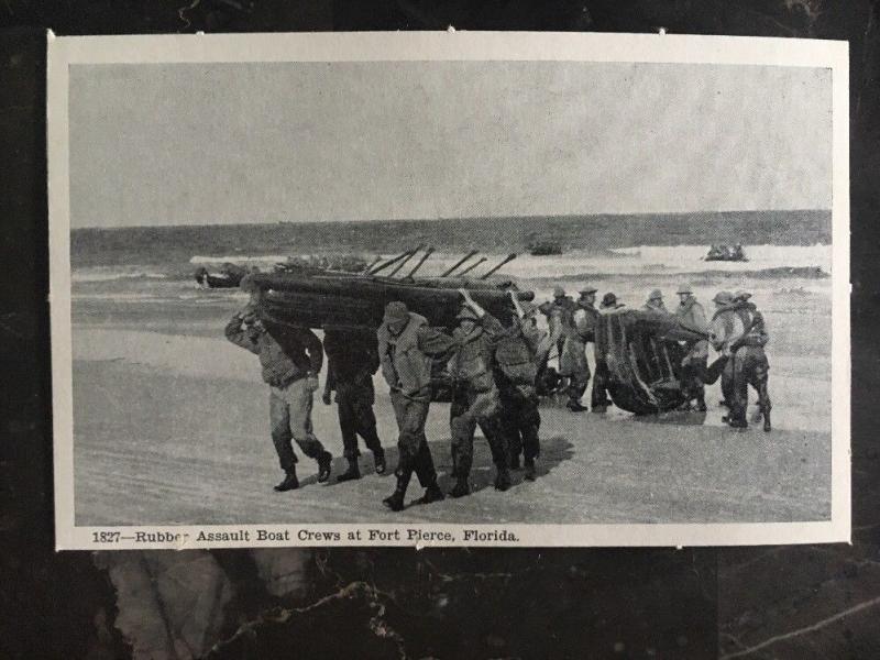 10 Ft Pierce FL US Navy Amphibious Training Base Real Picture Postcards Mint WW2