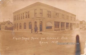 First State Bank and Gackle Blk in Kulm, North Dakota