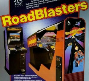 Road Blasters Arcade Flyer 1987 Original Retro Retro Space Age Art 8.5 x 11