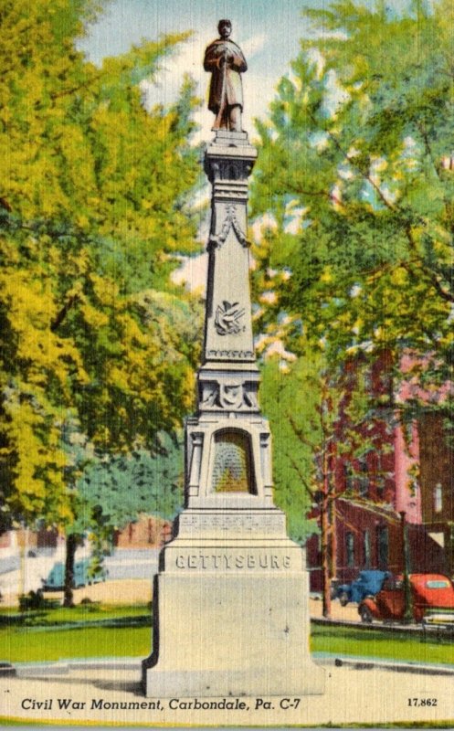 Pennsylvania Carbondale Civil War Monument