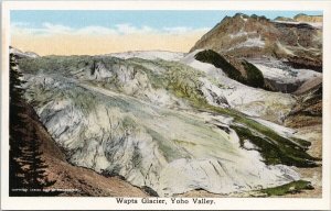 Wapta Glacier Yoho Valley Alberta British Columbia Boundary Litho Postcard H3