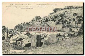 The Old Post CARTE picturesque Auvergne Summit of the Puy de Dome Staircase o...