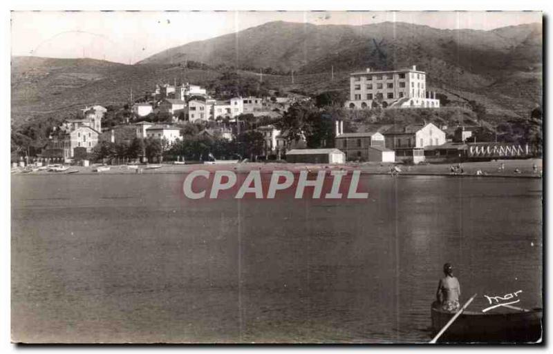 Old Postcard Cote Vermeille Banyuls The Beach