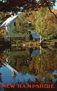 Postcard Chocorua River Noted Reflection Outstanding Scenes White Mountains NH