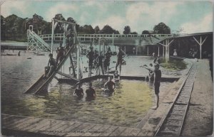 Postcard Swimming Pool Chester Park Cincinnati Ohio OH