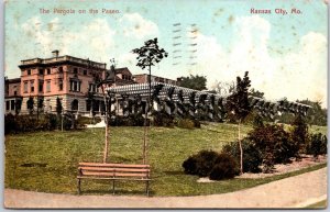 The Pergola On The Paseo Kansas City Missouri MO Landscape Grounds Postcard