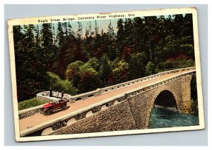 Vintage 1920's Postcard - Eagle Creek Bridge Columbia River Highway Oregon
