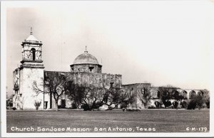 Church San Jose Mission San Antonio Texas Vintage RPPC C116
