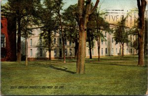 Vtg 1908 South Carolina University Columbia SC Old Antique Postcard