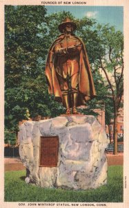 Gov John Winthrop Statue,New London,CT
