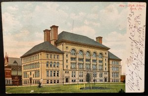 Vintage Postcard 1905 (Old) York High School, York, Pennsylvania (PA)