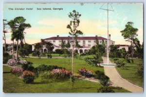 Sea Island Georgia Postcard Cloister Hotel Exterior View c1936 Vintage Antique