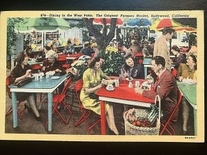 Vintage Postcard 1950 Original Farmer's Market Hollywood California (CA)