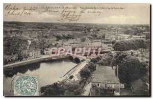 Postcard Old Chateau Gontier Mayenne general view of the city taking St. John