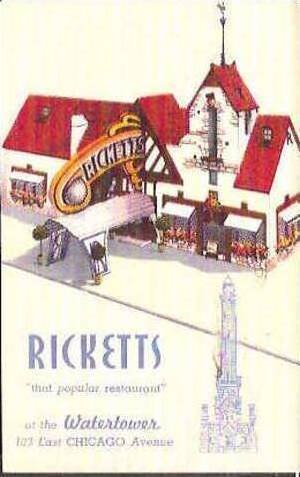 IL Chicago Ricketts Restaurant 1946