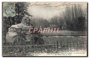 Old Postcard Montelimar Gardens View The Lion and the Rat