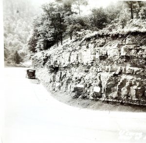 RPPC West Virginia 1920s Laurel Mountain Antique Car Route 50 U-Curve PCBG6E