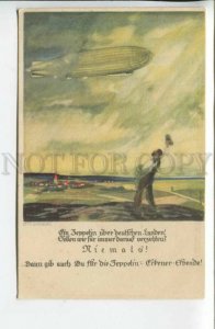 439988 Otto AMTSBERG Germany ZEPPELIN Advertising Vintage postcard