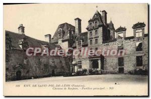 Postcard Old Approx St Pol de Leon Chateau de Kerjean Main Pavilion