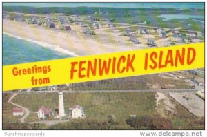 Greetings From Fenwick Island Delaware-Maryland Line Mason Dixon Line